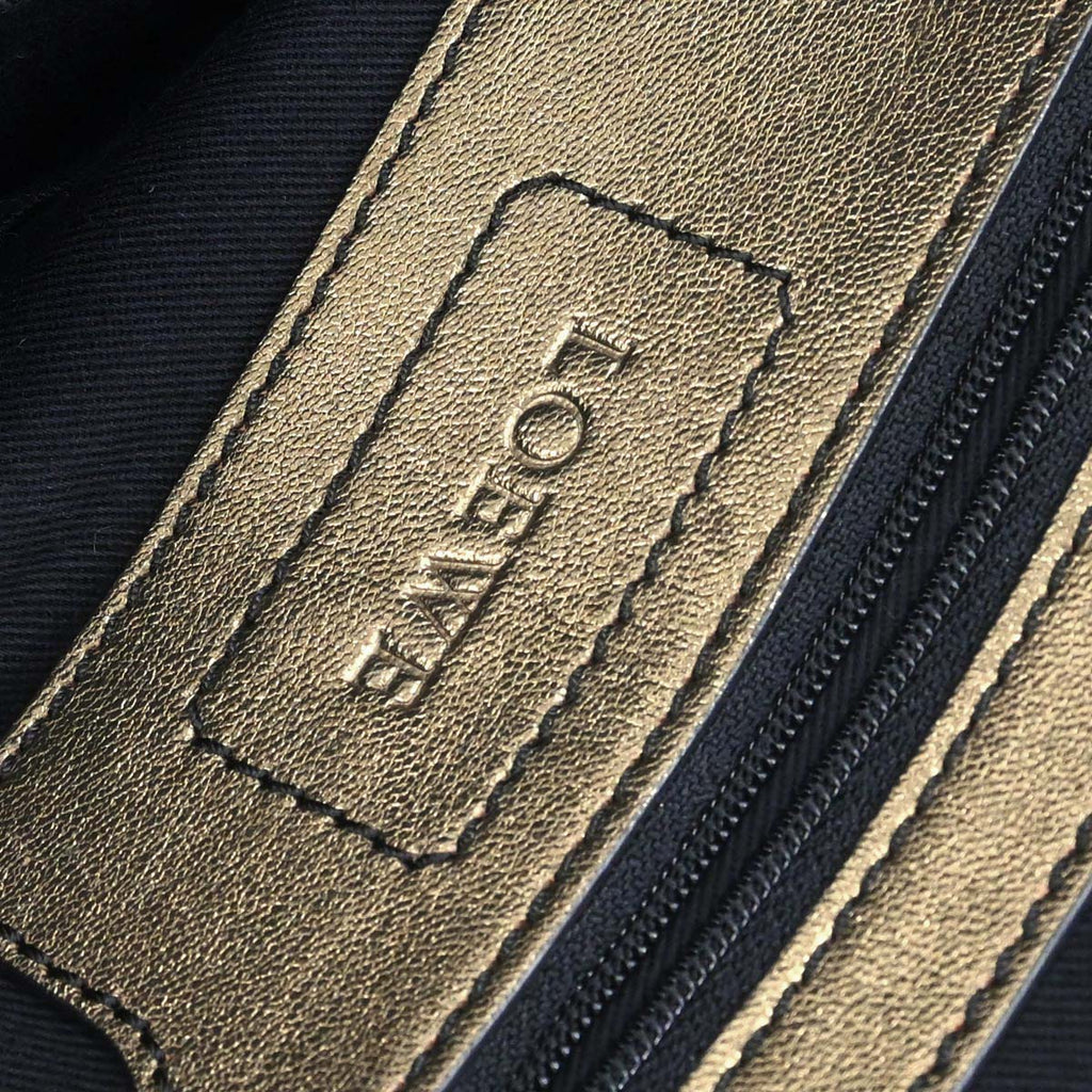 Loewe * Brown Nylon Anagram Handbag