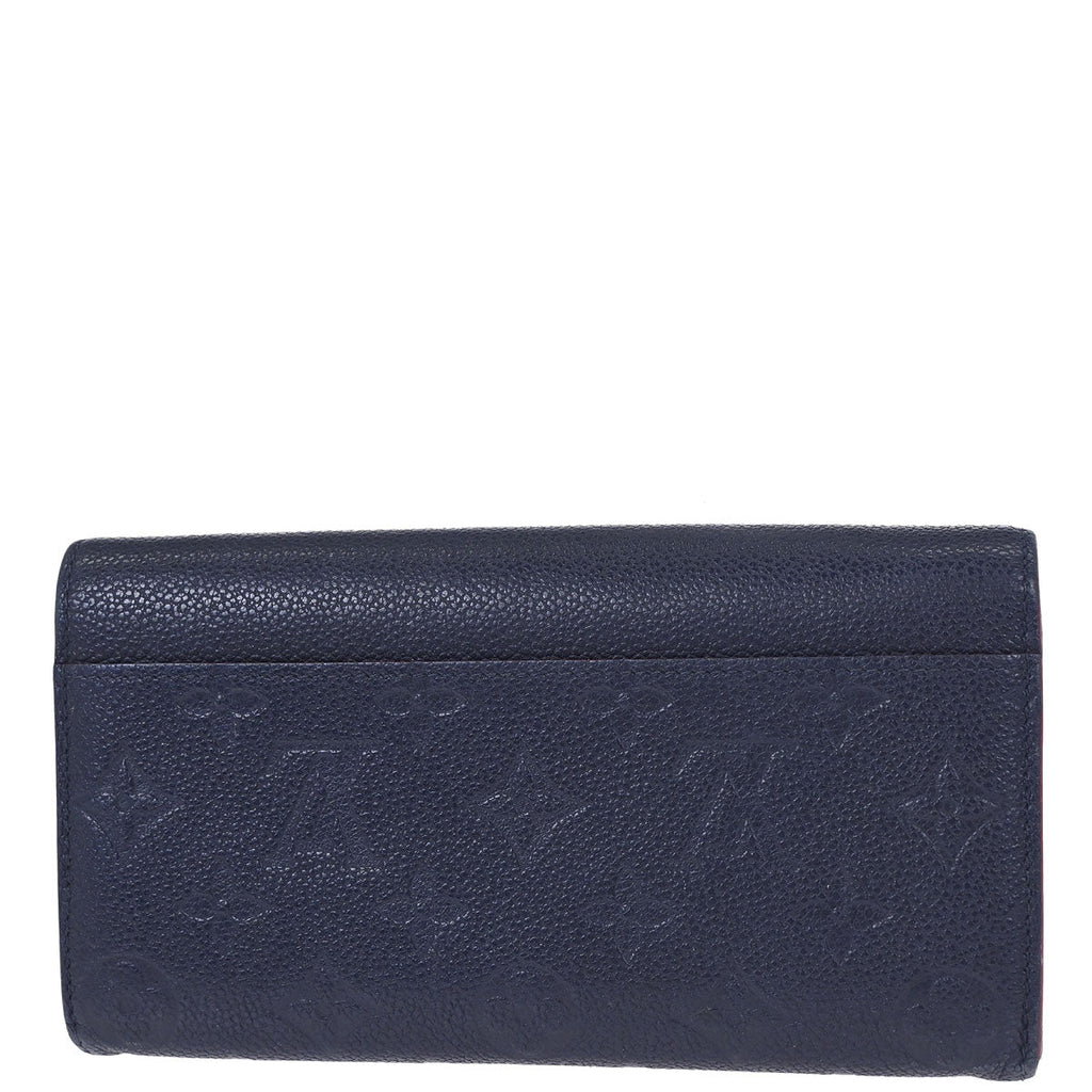 Louis Vuitton Navy Empreinte Portefeuille Sarah Wallet M62125