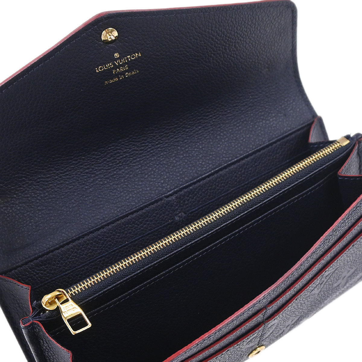 Louis Vuitton Navy Empreinte Portefeuille Sarah Wallet M62125