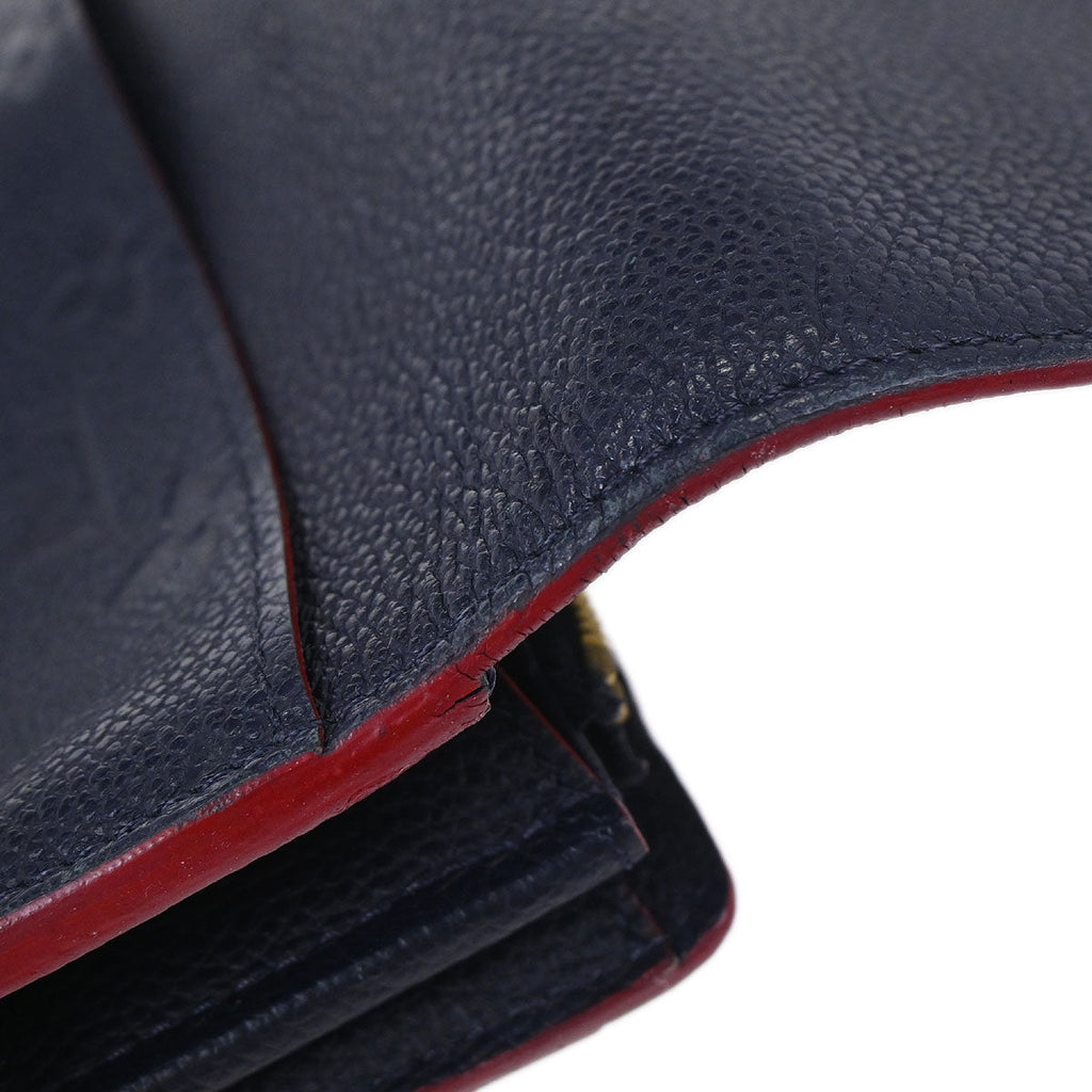Louis Vuitton Navy Empreinte Portefeuille Sarah Wallet M62125