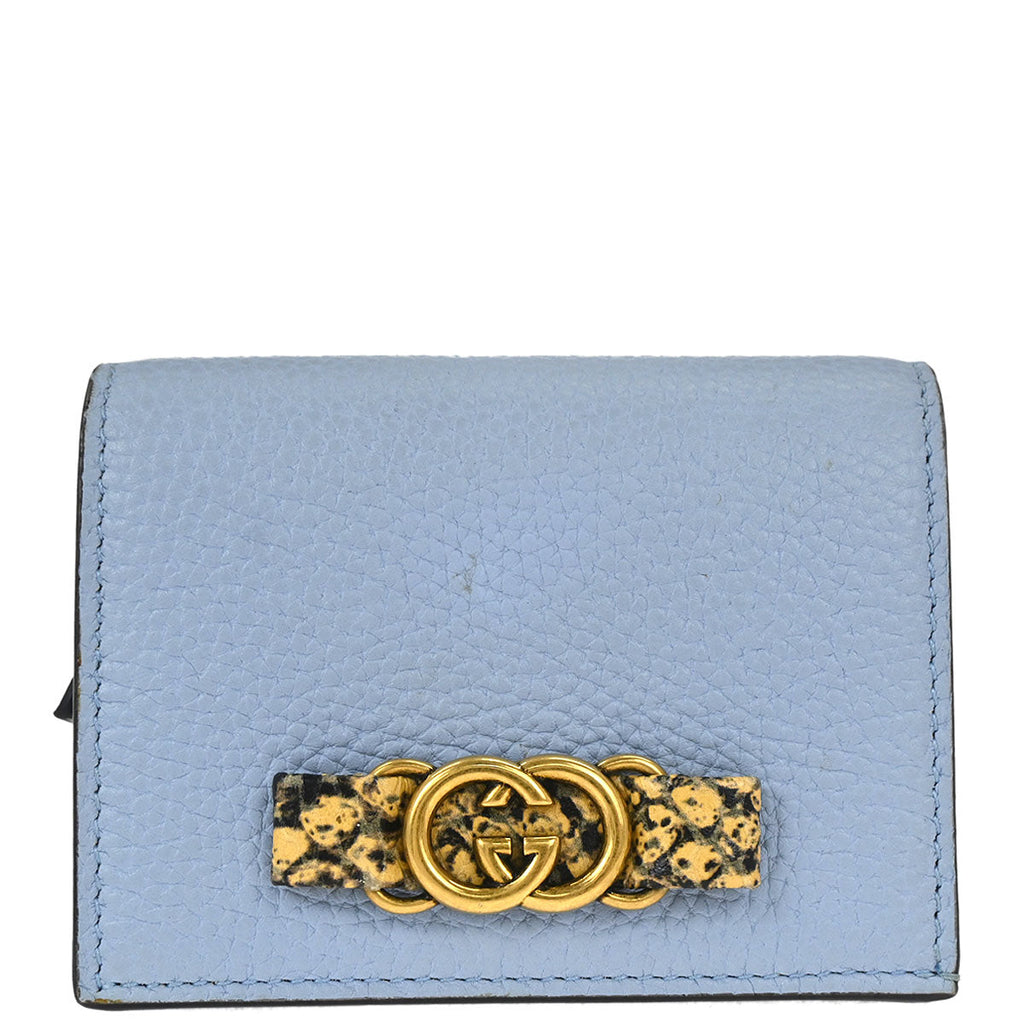 Gucci Light Blue Leather Wallet