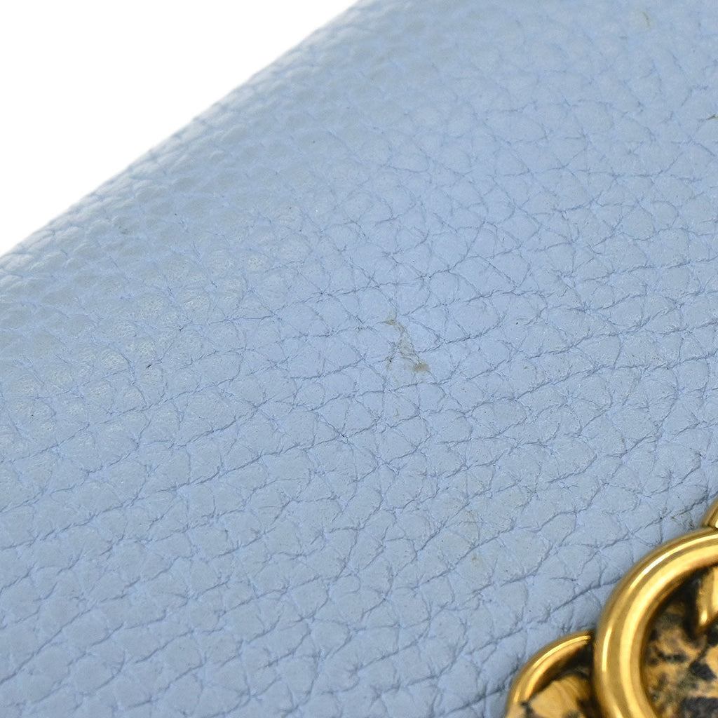 Gucci Light Blue Leather Wallet