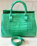 NANCY GONZALEZ CROC EMBOSSED TOTE BAG