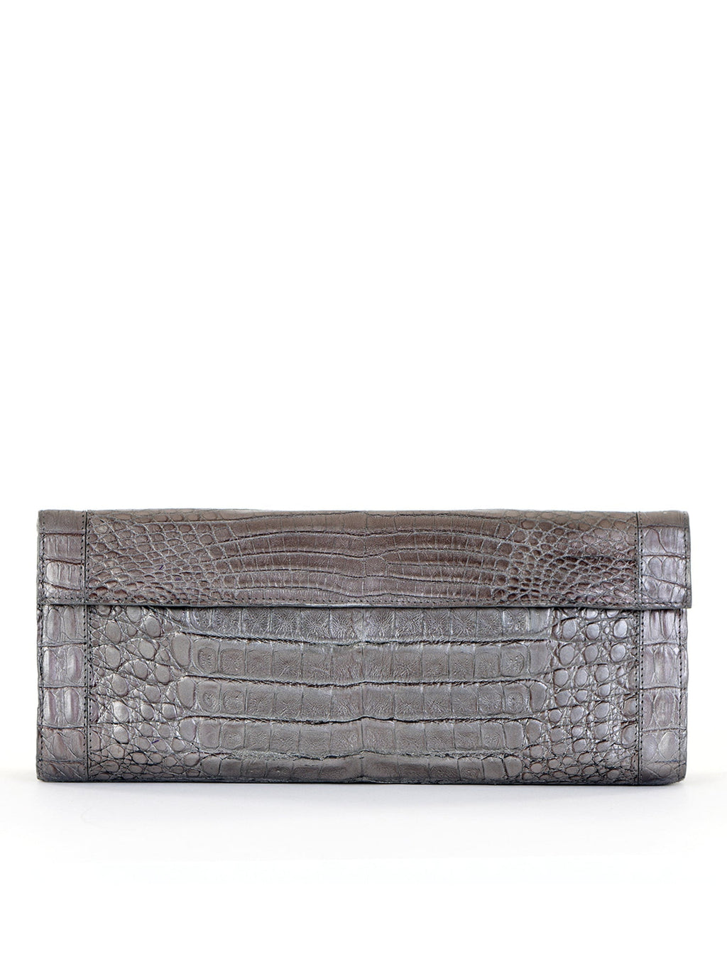 Puta Metallic Croc Clutch