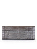 Puta Metallic Croc Clutch