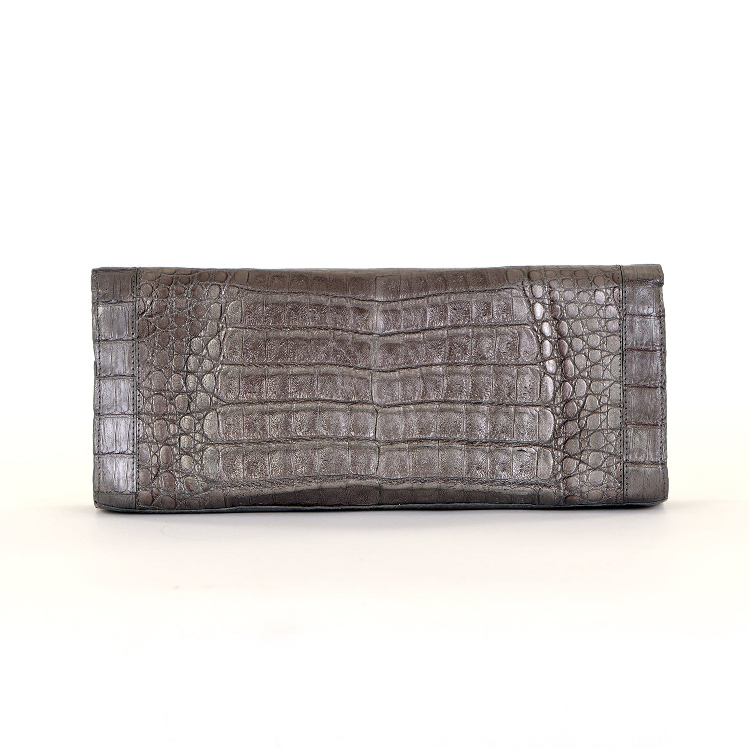 Puta Metallic Croc Clutch