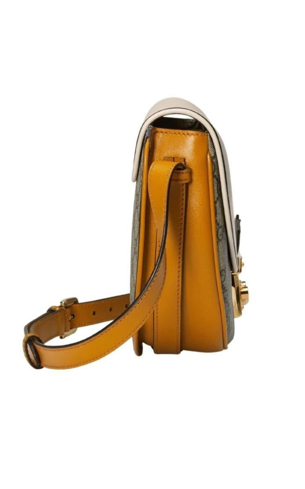 Natural Padlock GG Small Leather Shoulder Bag