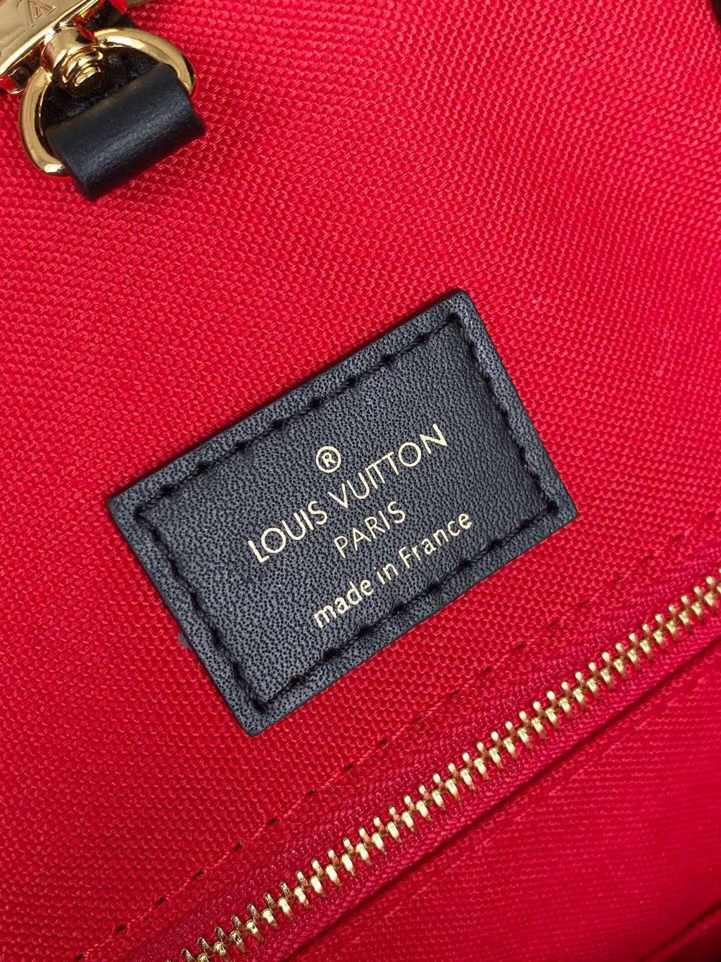 ONTHEGO GM TOTE BAG M45320 BROWN RED MONOGRAM REVERSE TORON
