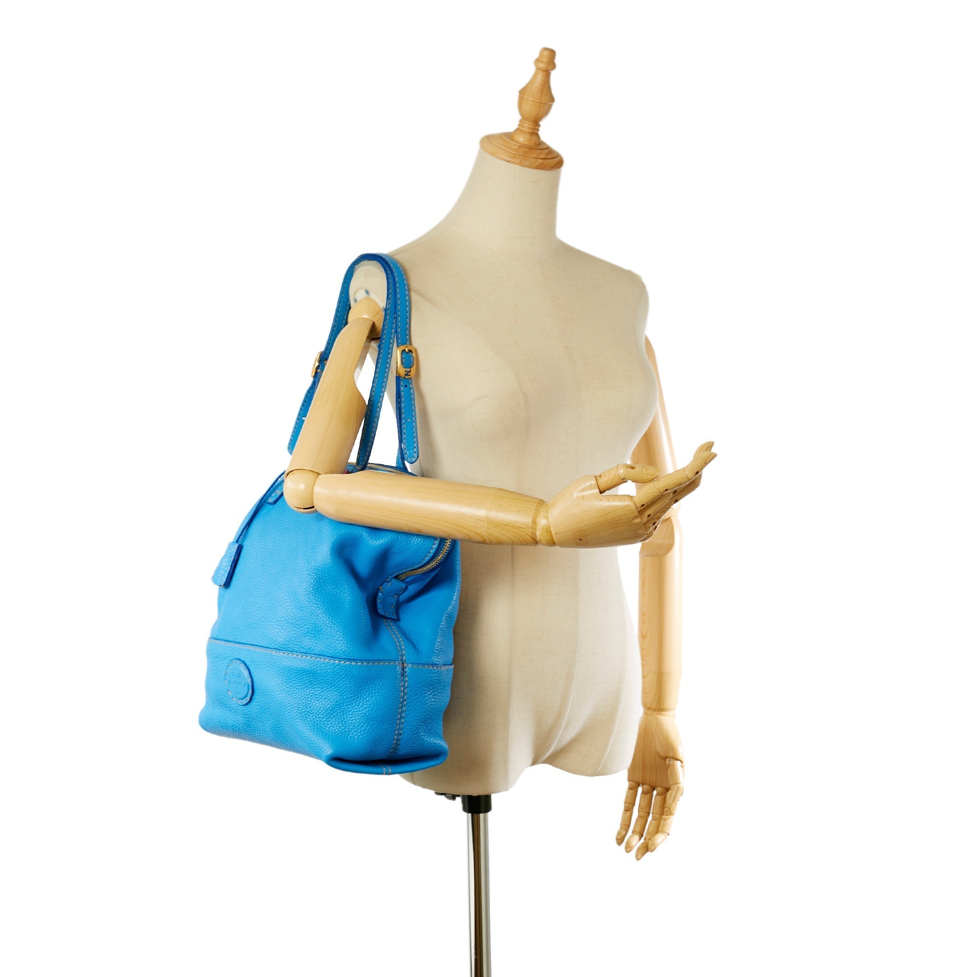 Fendi Selleria 2Bag Shoulder Bag Blue
