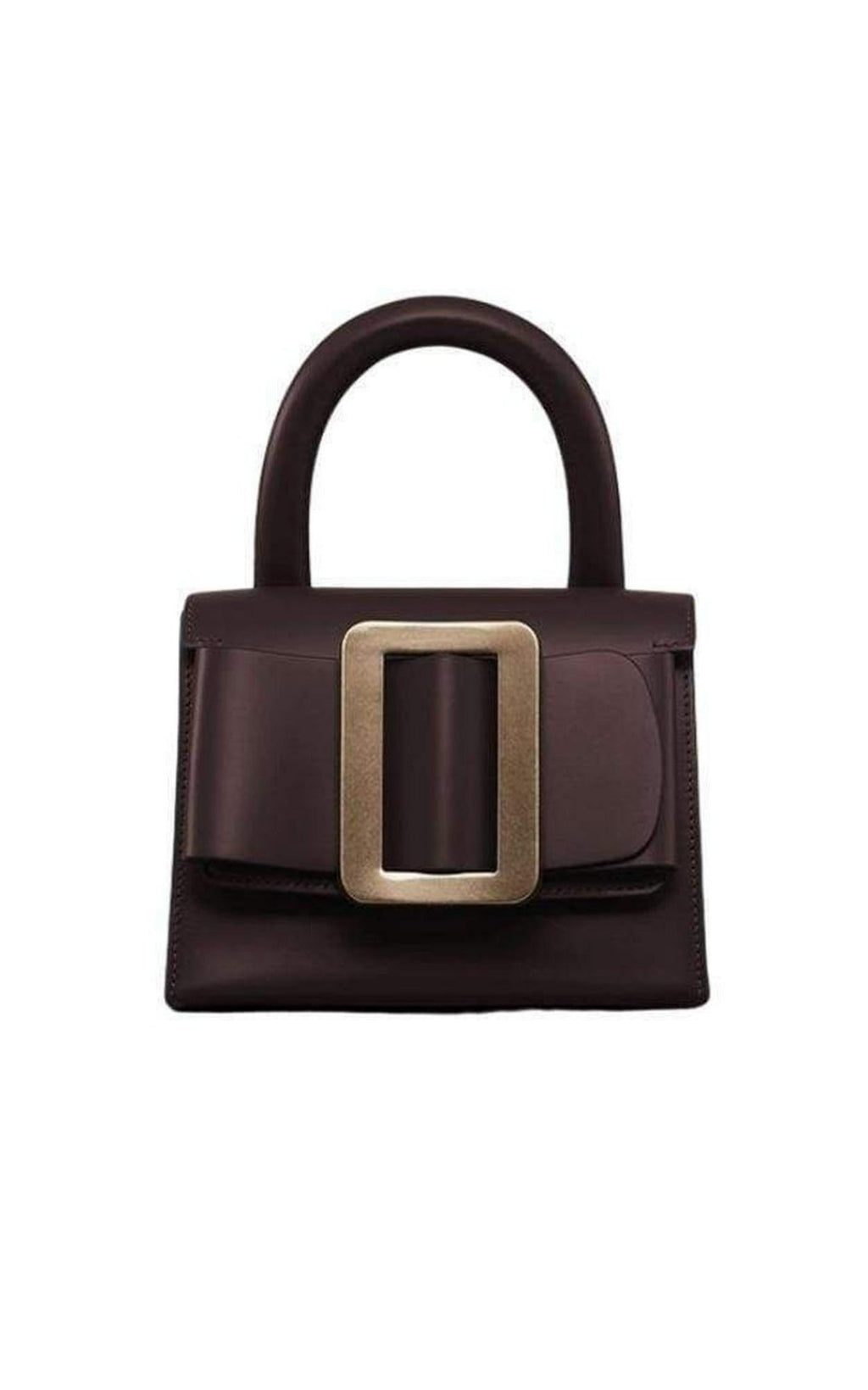 Oxblood Lucas 19 Buckled Leather Tote Bag
