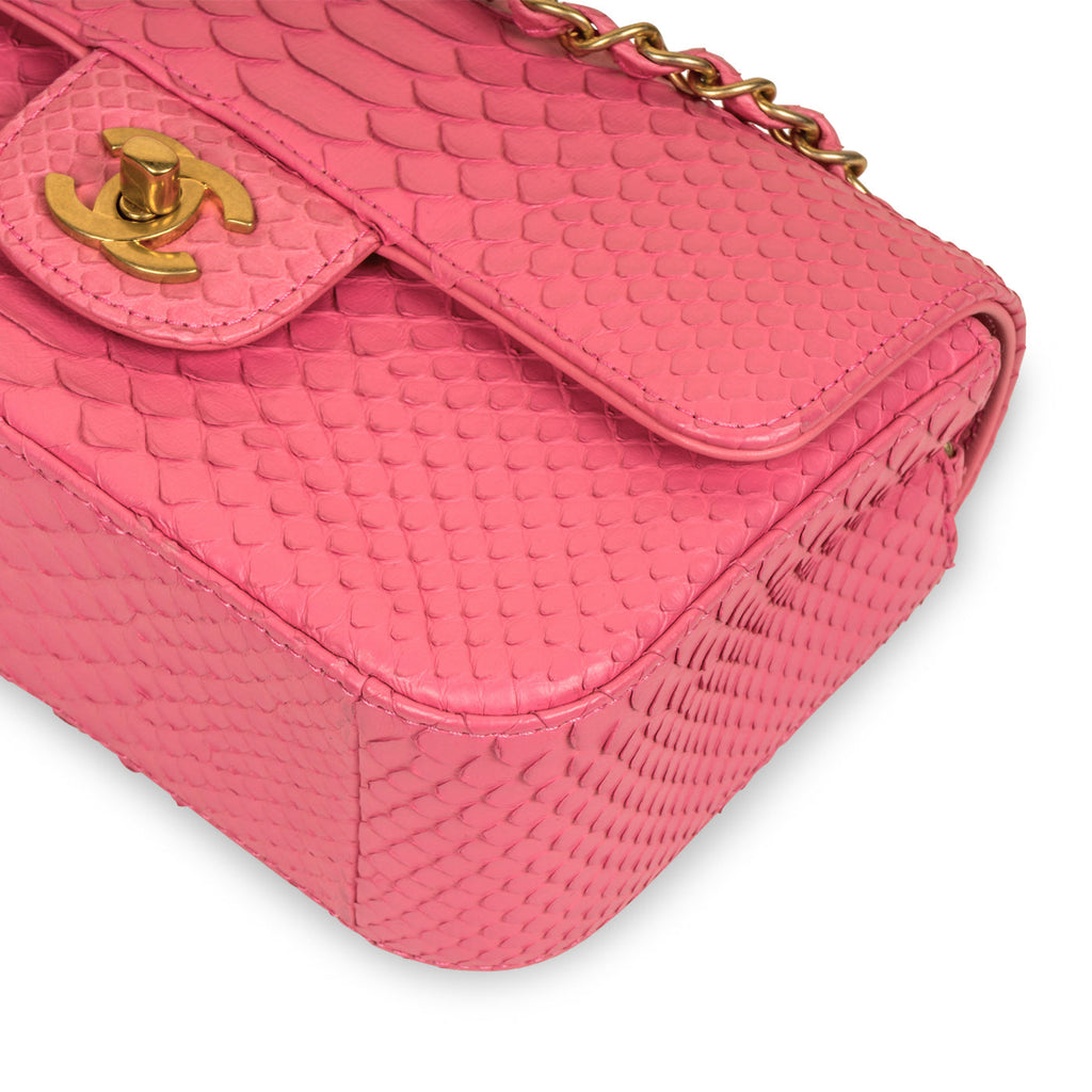 Classic Flap Bag - Mini Rectangular - Python