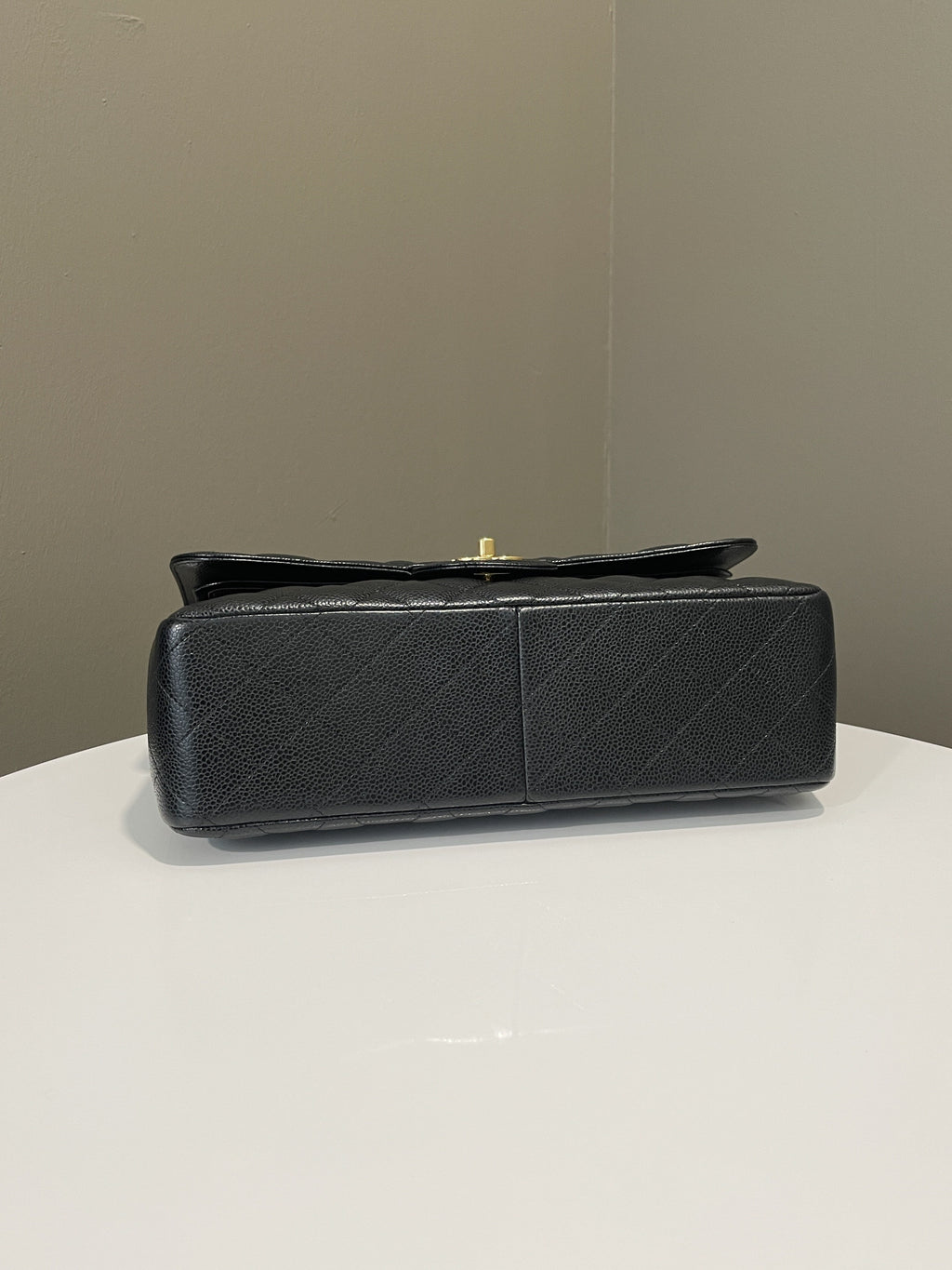 Chanel Classic Quilted Jumbo Double Flap Black Caviar