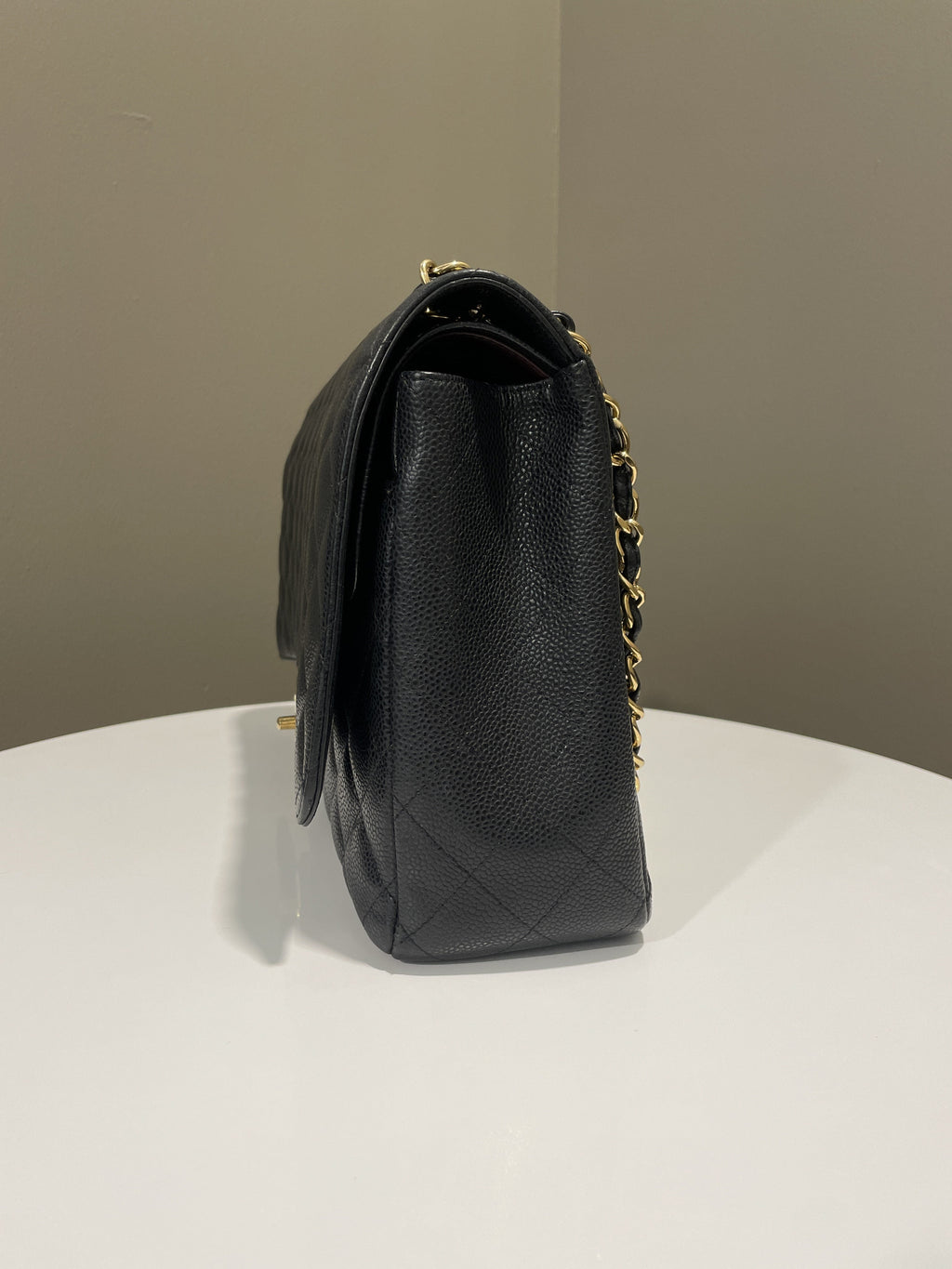 Chanel Classic Quilted Maxi Double Flap Black Caviar
