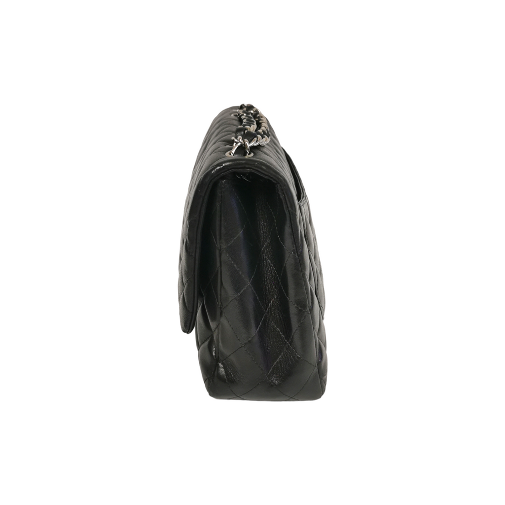 Chanel Classic Single Flap Jumbo Black Lambskin SiLouis Vuittoner