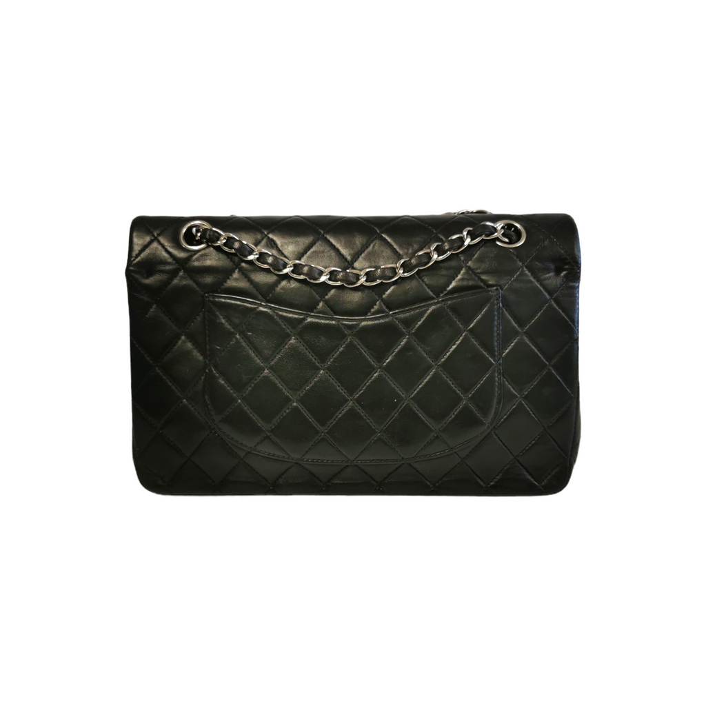 Chanel Classic Double Flap Medium Black Lambskin SiLouis Vuittoner