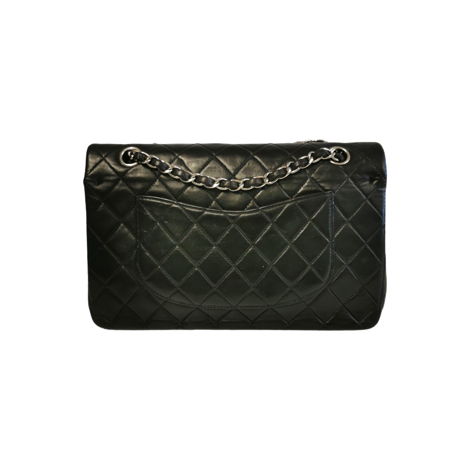 Chanel Classic Double Flap Medium Black Lambskin SiLouis Vuittoner