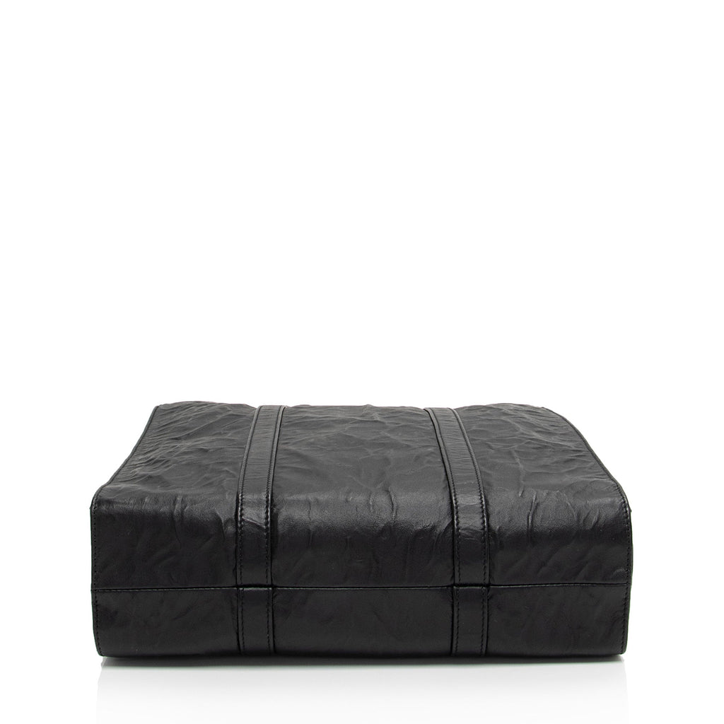 Prada Antique Nappa Leather Small Shopping Tote (SHF-NTTczZ)