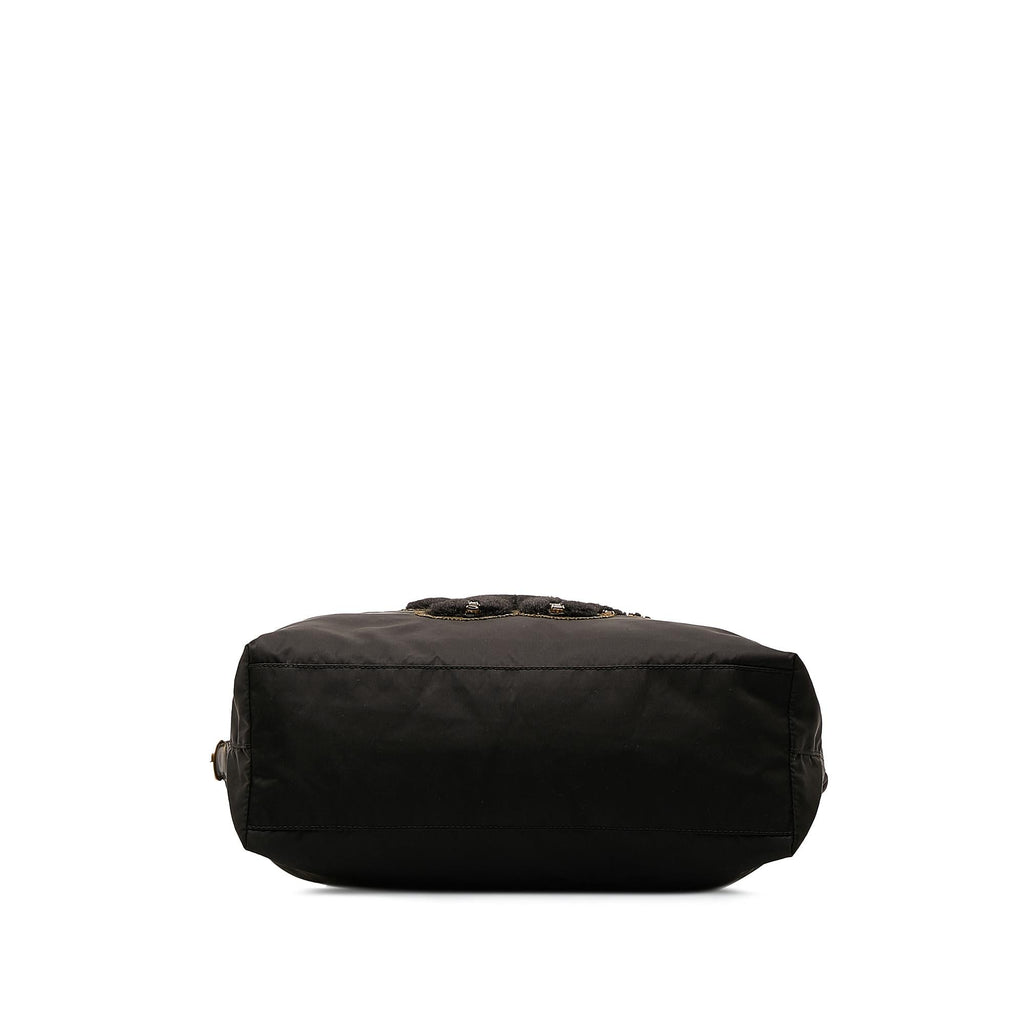 Prada Beijing Olympics Teddy Bear Tessuto Tote Bag (SHG-ITCLxp)