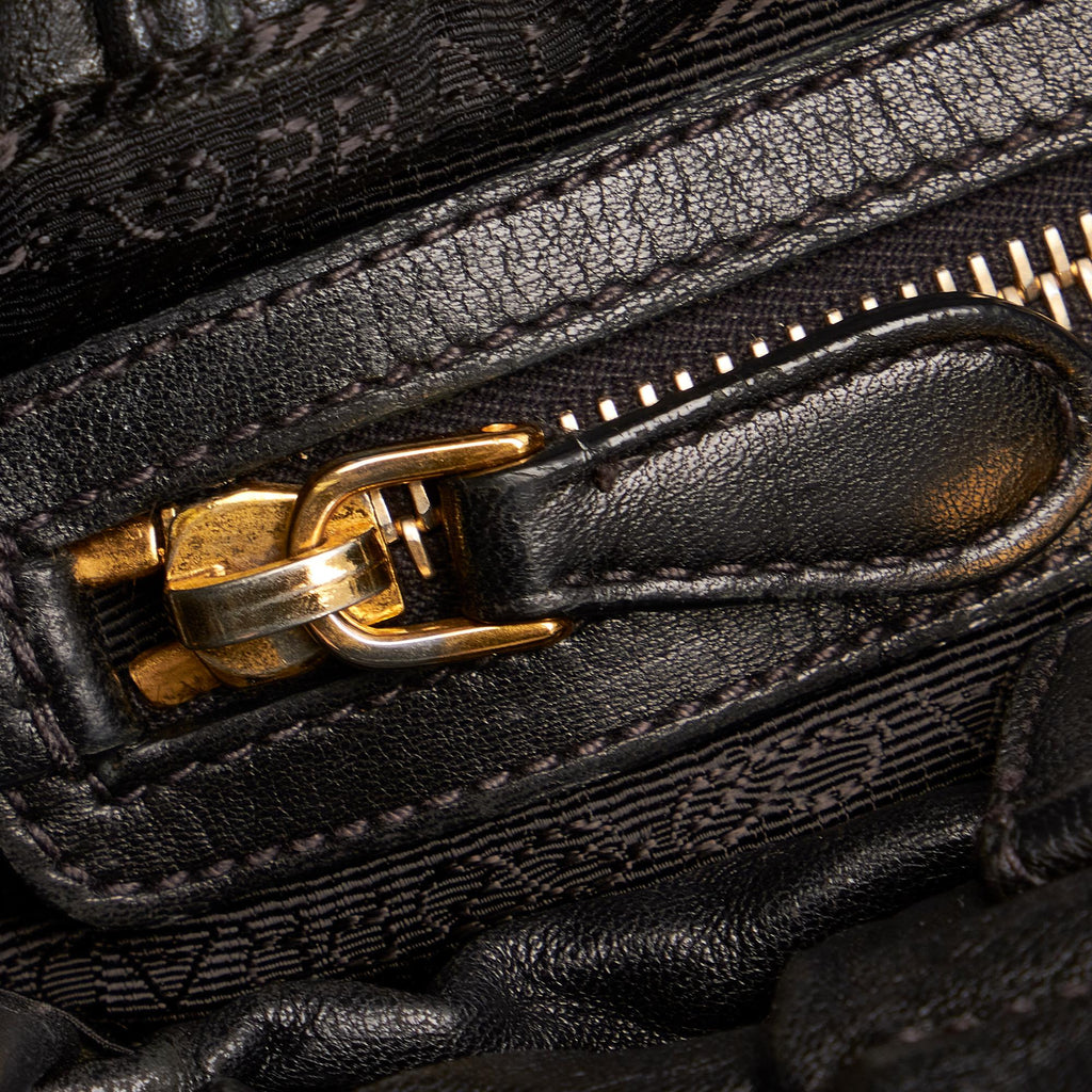 Prada Bow Lambskin Leather Tote Bag (SHG-27448)