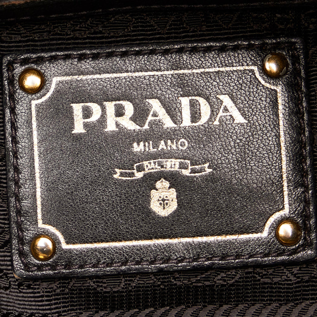 Prada Bow Lambskin Leather Tote Bag (SHG-27448)