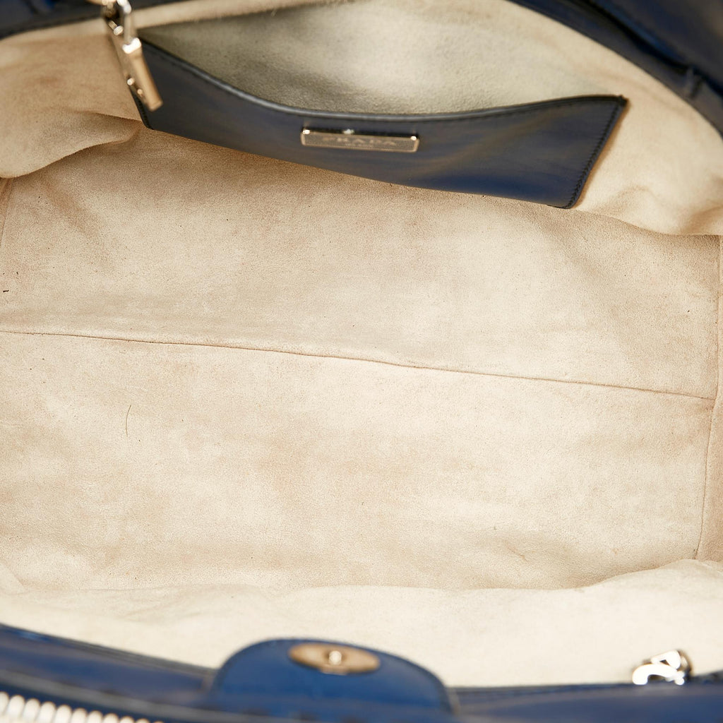 Prada Caflskin Stitched Tote Bag (SHG-23376)