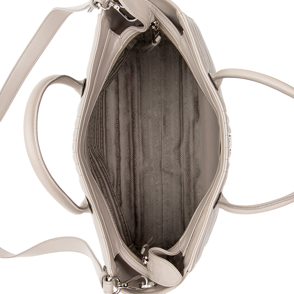 Prada Calfskin Diagramme Tote (SHF-15266)