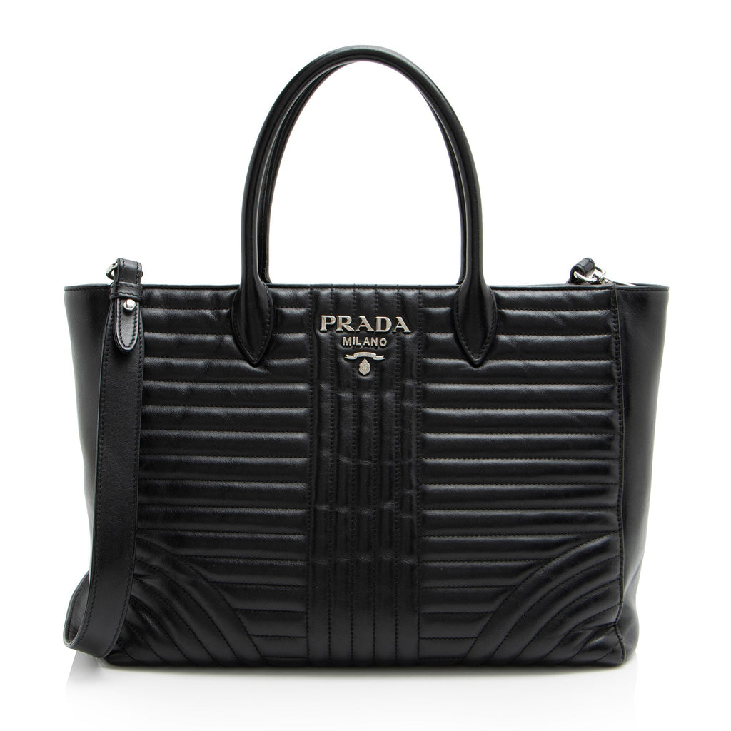 Prada Calfskin Diagramme Tote
