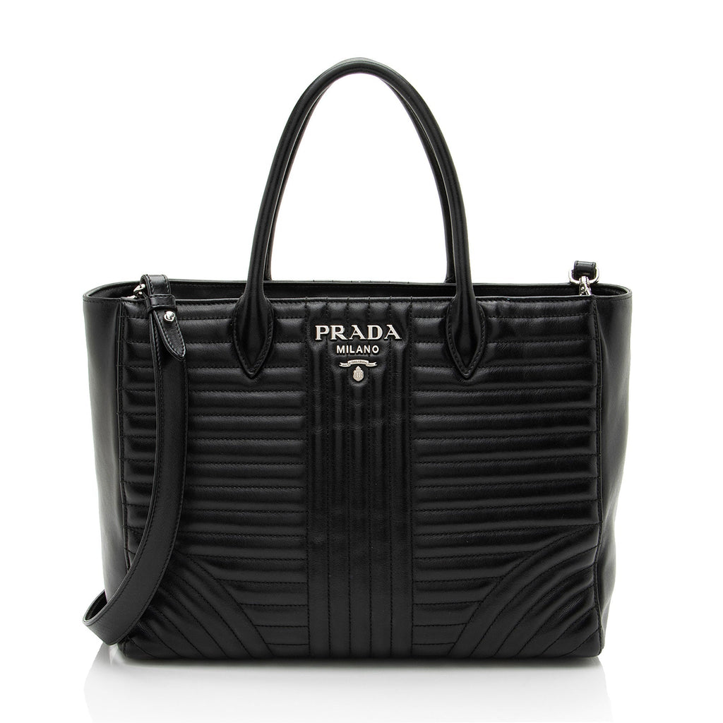 Prada Calfskin Diagramme Tote