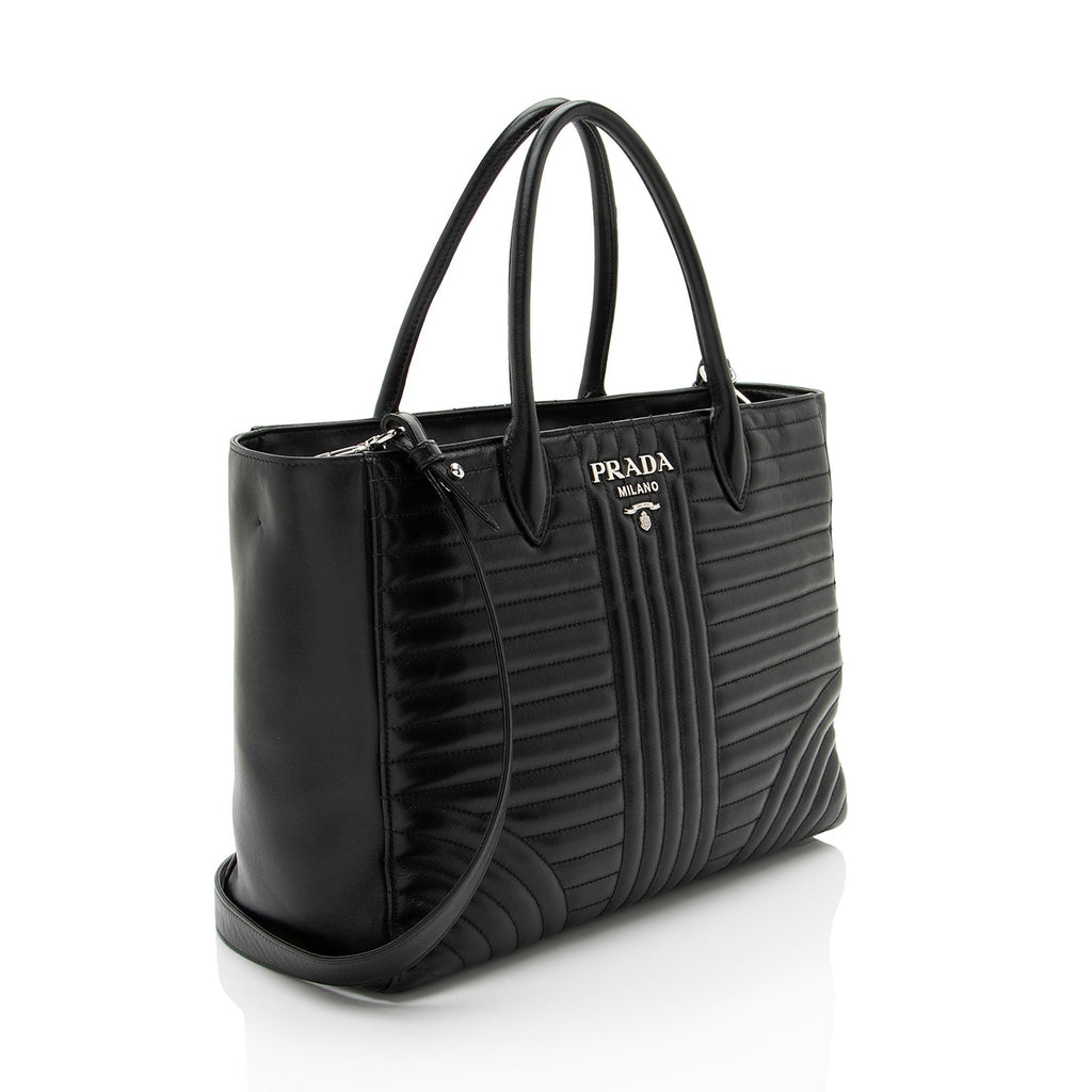 Prada Calfskin Diagramme Tote