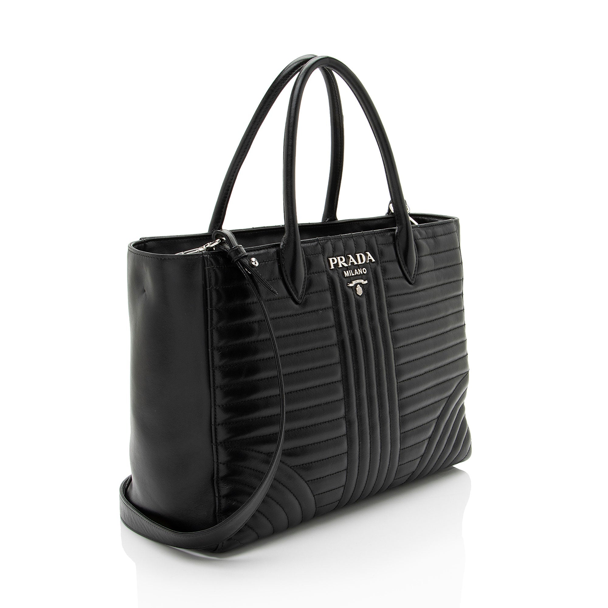Prada Calfskin Diagramme Tote