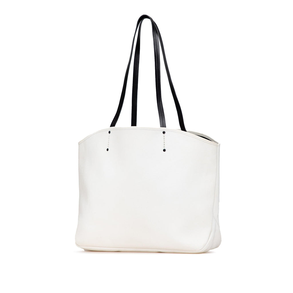 Prada Canapa Banana Print Tote