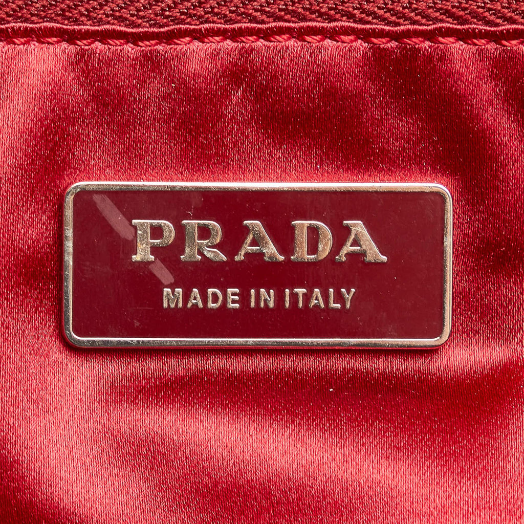 Prada Canapa Bauletto Canvas Tote Bag (SHG-33400)