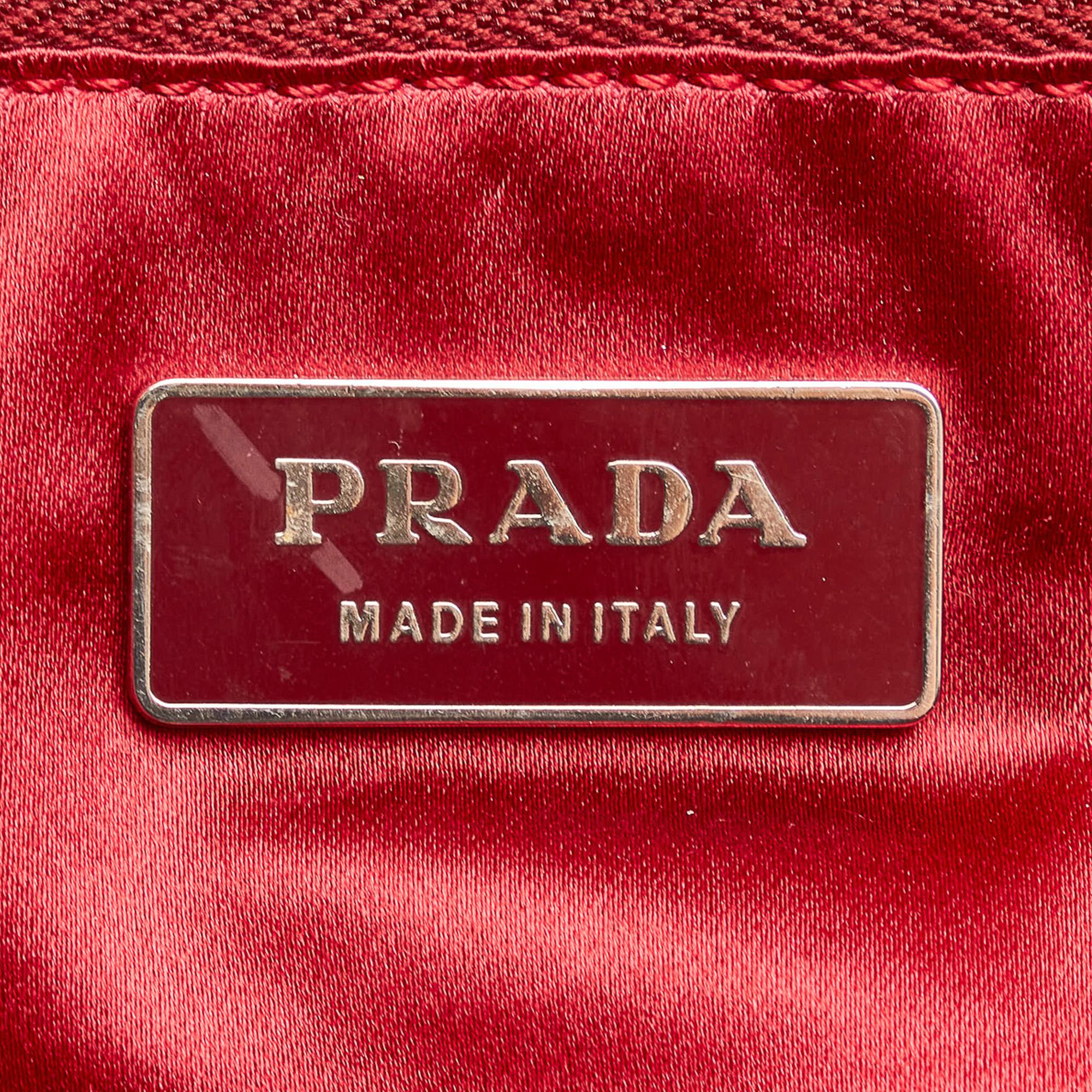 Prada Canapa Bauletto Canvas Tote Bag (SHG-33400)
