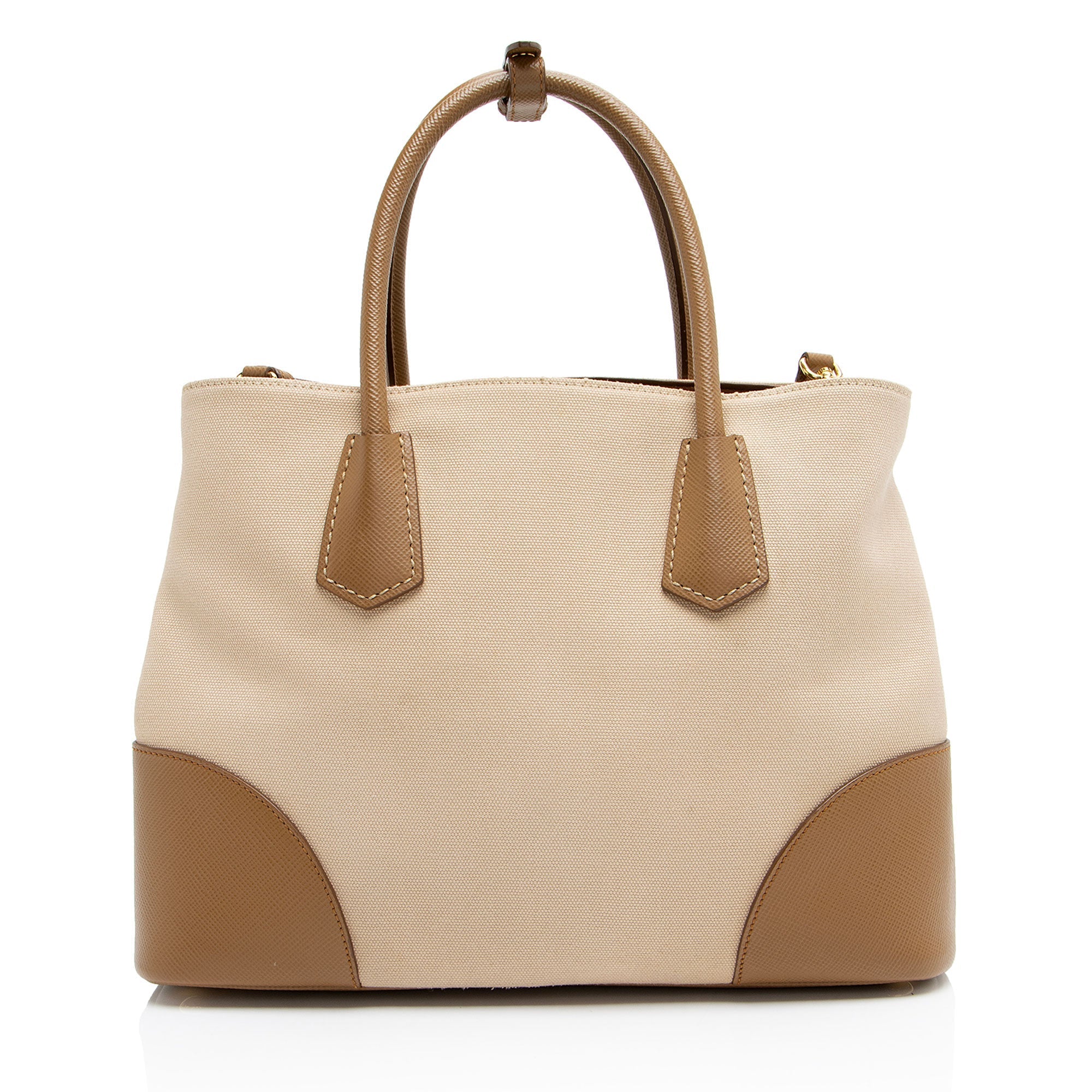 Prada Canapa Calfskin City Tote
