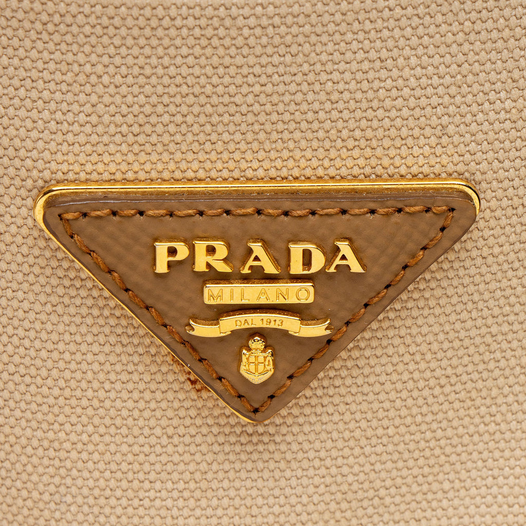 Prada Canapa Calfskin City Tote