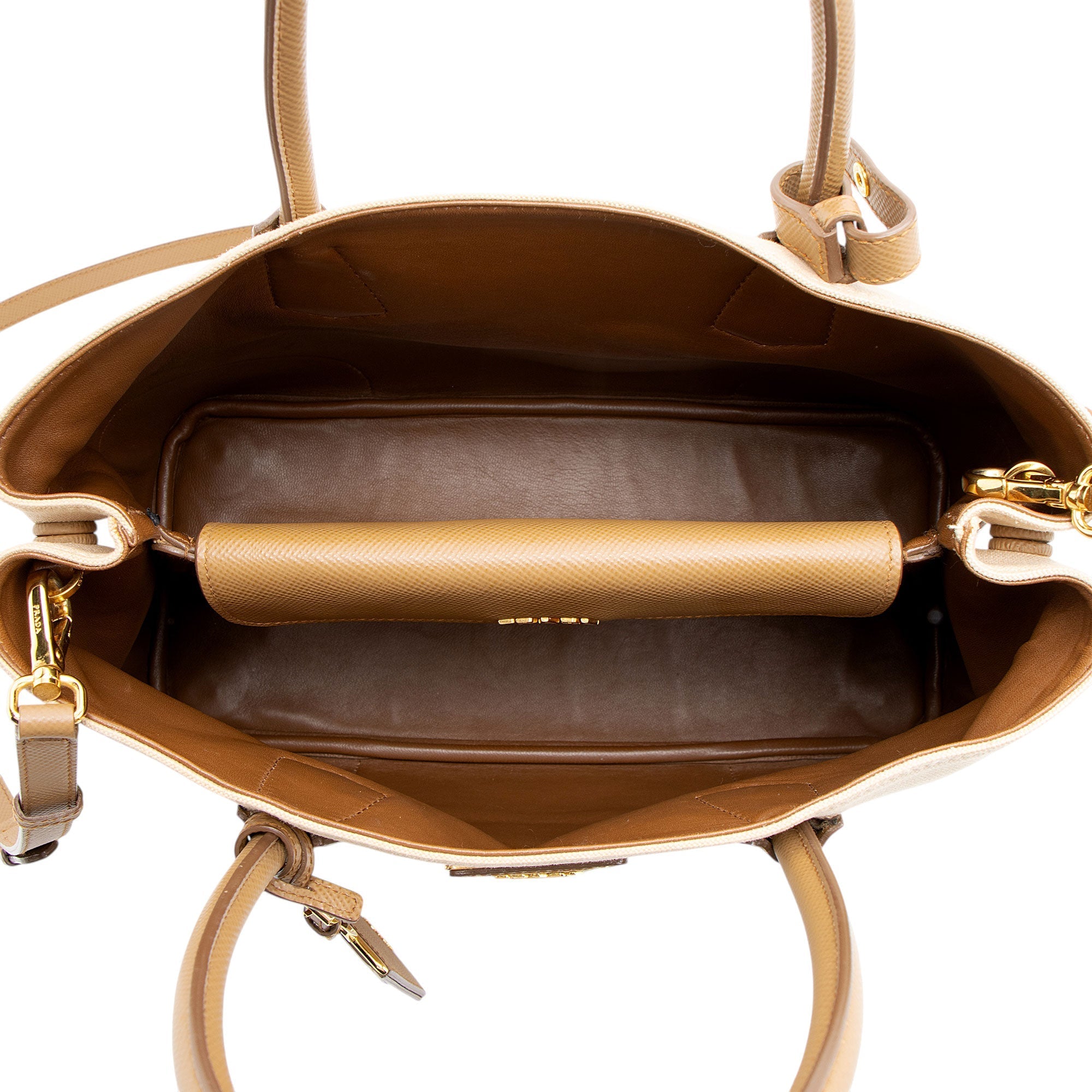 Prada Canapa Calfskin City Tote