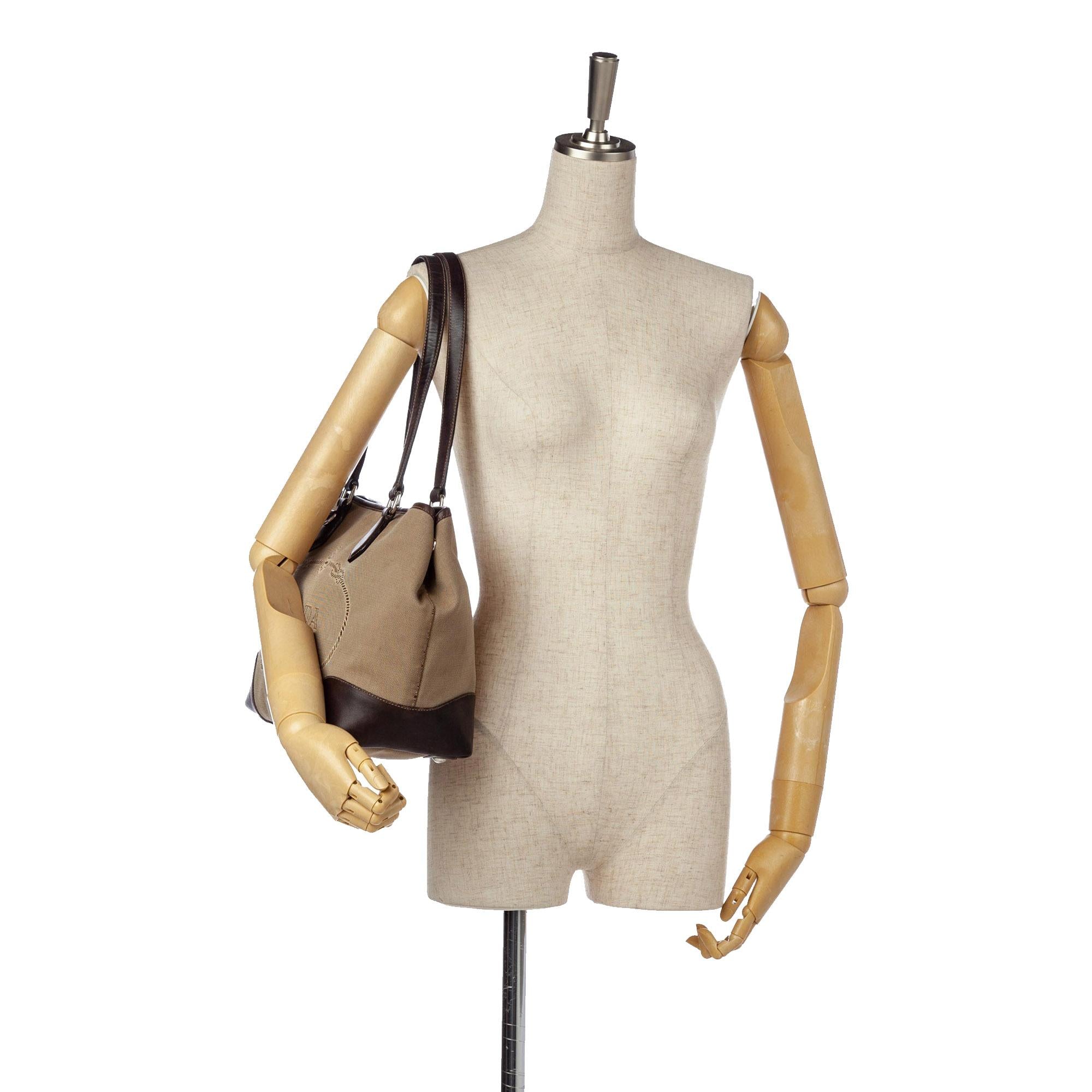 Prada Canapa Canvas Tote Bag (SHG-14758)