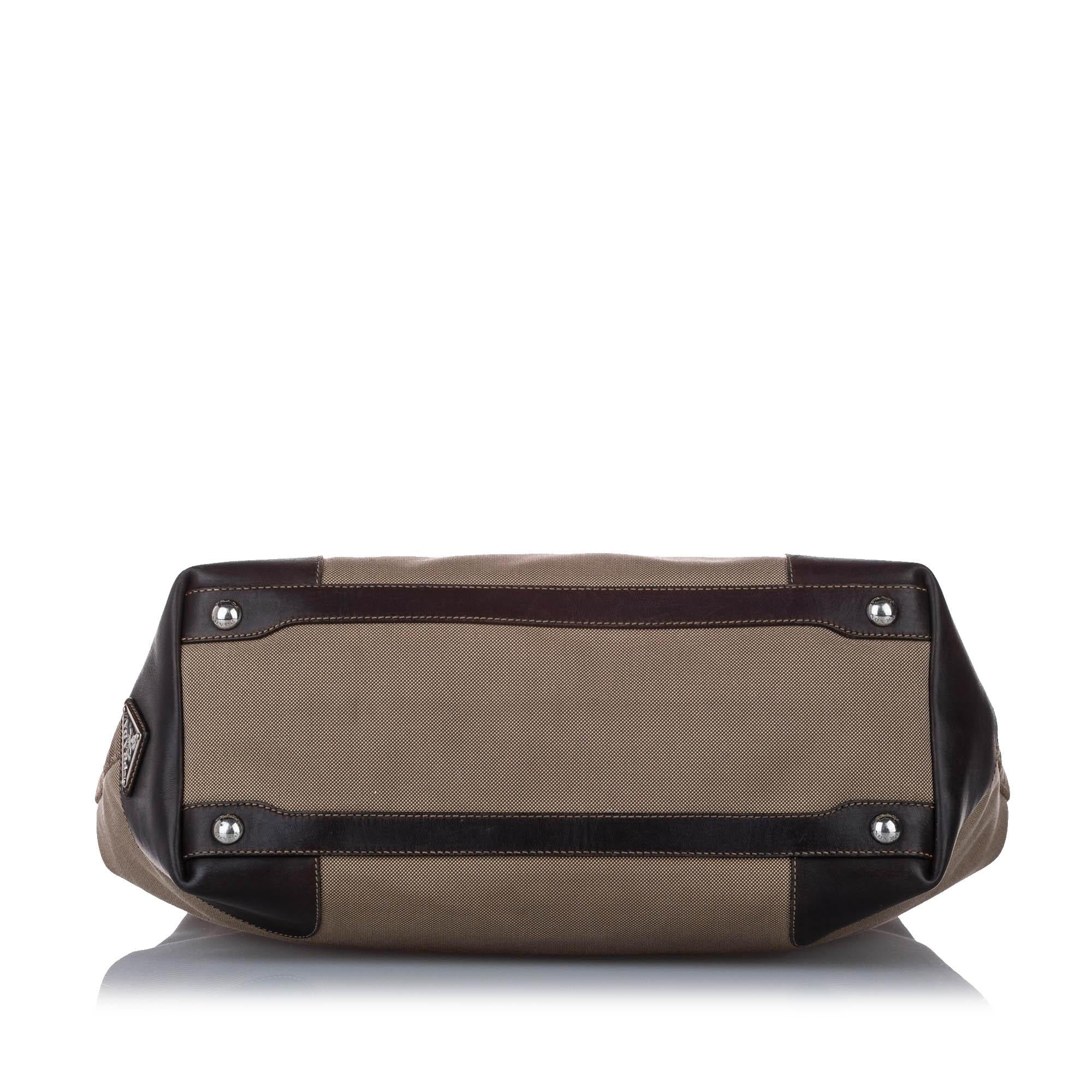 Prada Canapa Canvas Tote Bag (SHG-14758)
