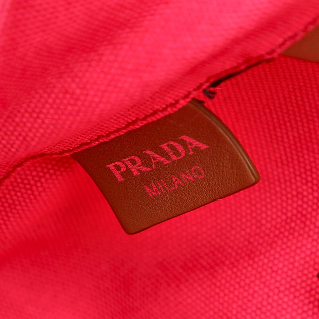 Prada Canapa Logo Canvas Tote Bag (SHG-14396)