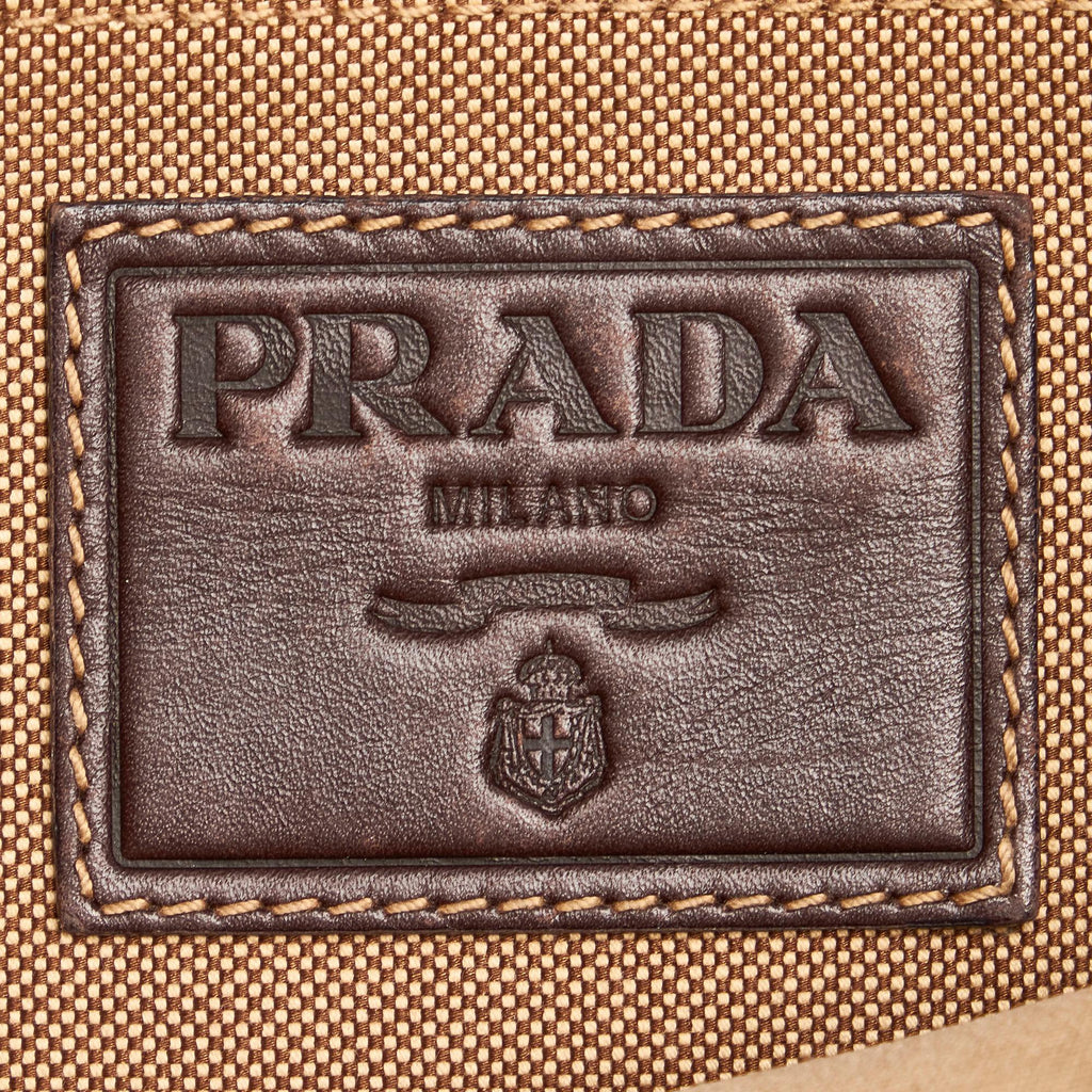 Prada Canapa Logo Canvas Tote Bag (SHG-28733)