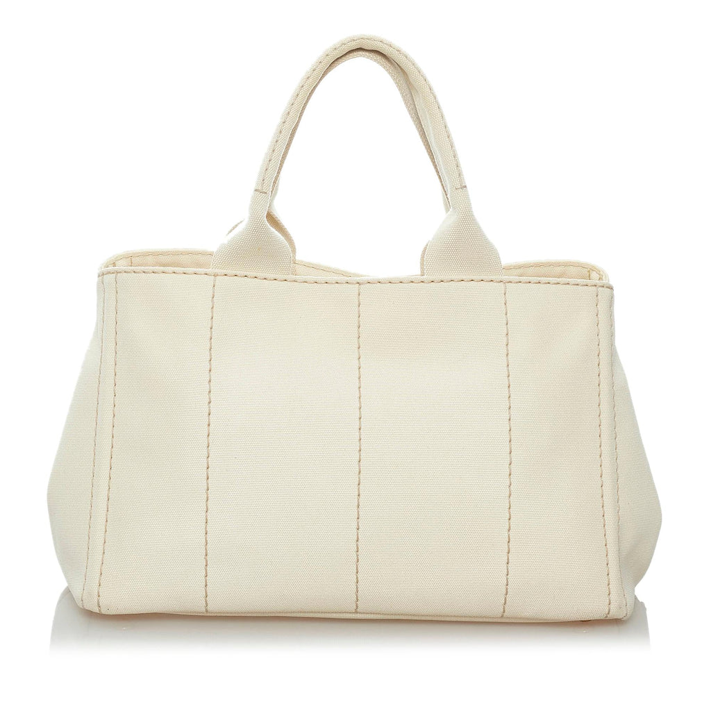 Prada Canapa Logo Canvas Tote Bag (SHG-29655)