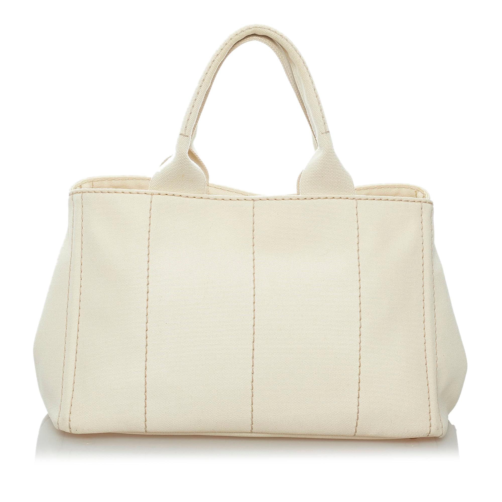 Prada Canapa Logo Canvas Tote Bag (SHG-29655)