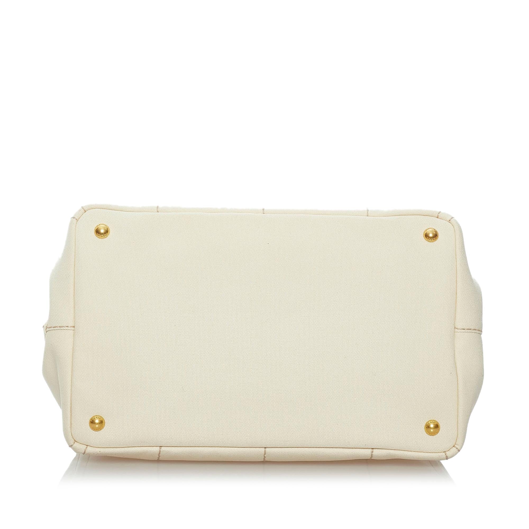 Prada Canapa Logo Canvas Tote Bag (SHG-29655)