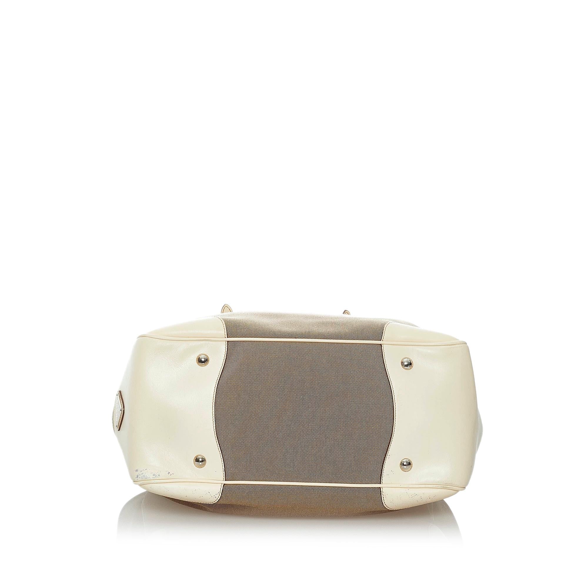 Prada Canapa Logo Canvas Tote Bag (SHG-30280)