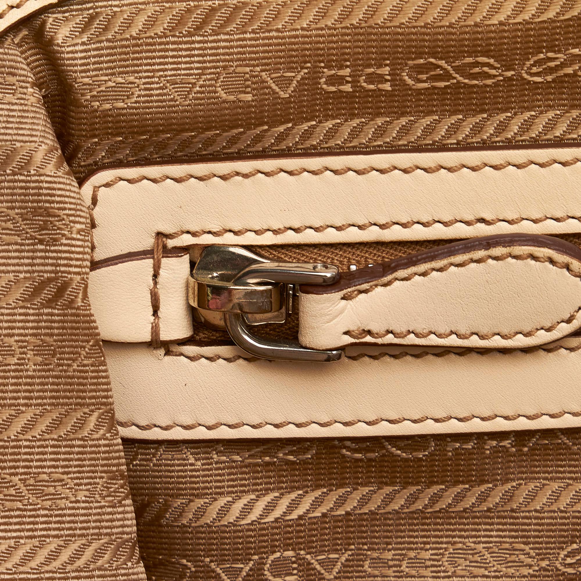Prada Canapa Logo Canvas Tote Bag (SHG-30280)
