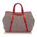 Prada Canapa Logo Canvas Tote Bag (SHG-30601)