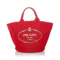Prada Canapa Logo Canvas Tote Bag (SHG-32065)
