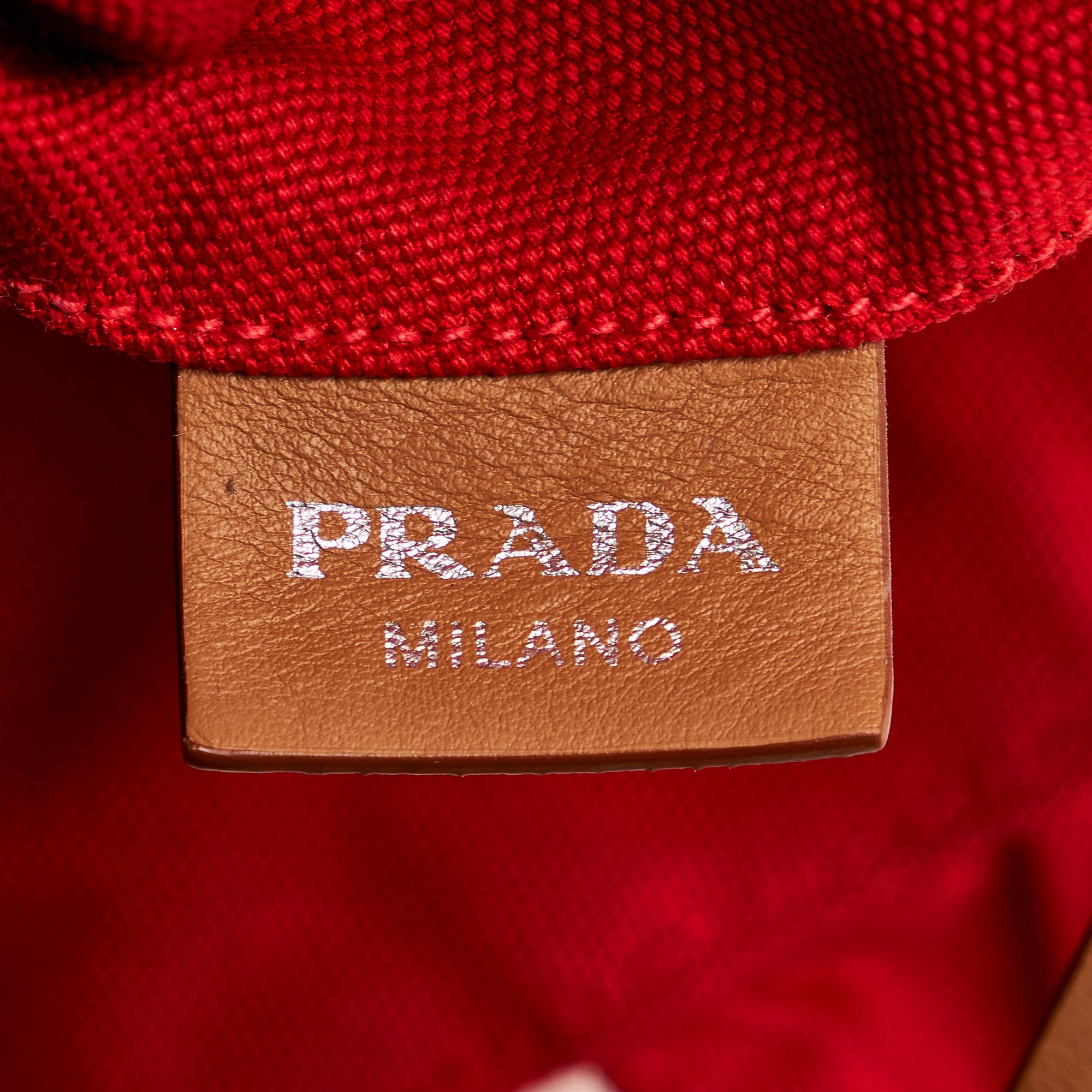 Prada Canapa Logo Canvas Tote Bag (SHG-32065)