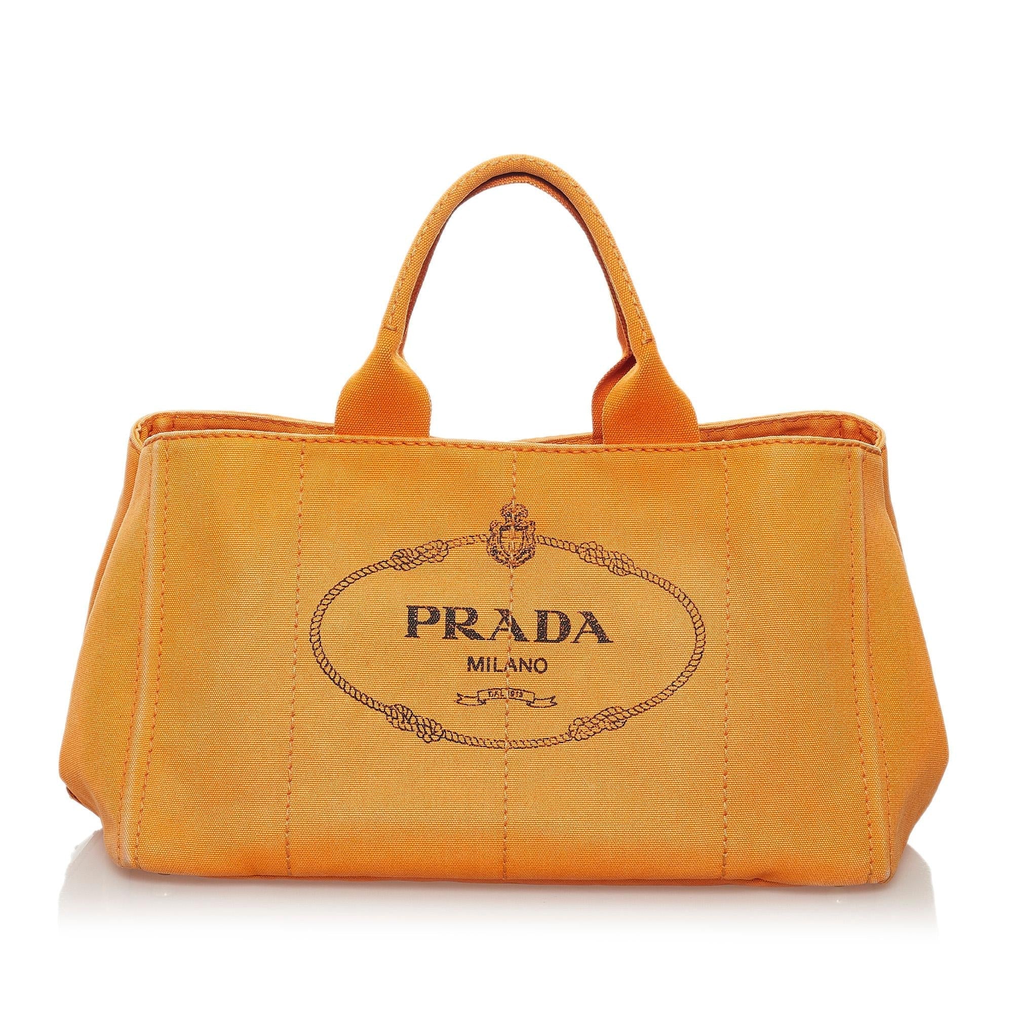Prada Canapa Logo Canvas Tote (SHG-32202)