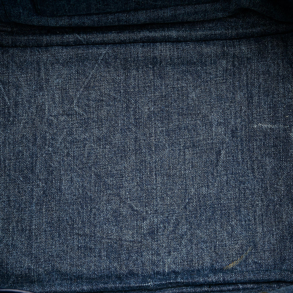 Prada Canapa Logo Denim Tote Bag (SHG-29654)